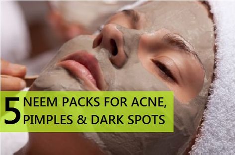 5 Homemade Neem Packs for pimples, Acne and dark spots. Dark spots can be cured with the help of neem leaves and powder and neem packs will reduce acne Neem Leaves, Skin Tightening Stomach, Neem Powder, Pimples Remedies, Cream For Oily Skin, Face Scrub Homemade, Whitening Face, Face Pack, Reduce Acne