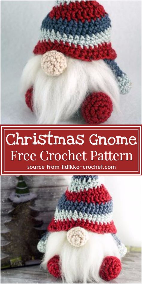 Christmas Gnomes Crochet Pattern #freecrochetpattern #crochetgnome #freecrochetgnome #freecrochetgnomepattern Crochet Tomte Gnome, Crochet Xmas Tree Pattern, Crochet Gonk, Christmas Gonk, Diy Tricot, Gnome Pattern, Crochet Xmas, Easy Crochet Patterns Free, Crochet Easy