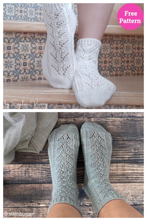 Lily Socks Free Knitting Pattern Free Beginner Sock Knitting Pattern, Lace Sock Pattern, Ruffle Socks Knitting Pattern, Free Knitting Pattern Socks, Free Knitting Socks Pattern, Free Sock Pattern, Free Knit Sock Patterns, Knit Socks Pattern Free Beginner, Sock Patterns Knitting Free