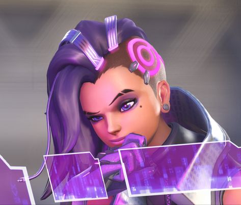 Sombra Icons Overwatch, Sombra Pfp Ow, Sombra Wallpaper, Sombra Pfp, Sombra Icon, Sombra Ow, Sombra Fanart, Suki Avatar, Overwatch Characters