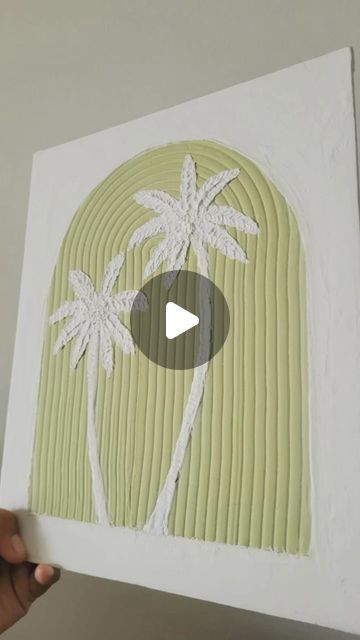 Avoke_Decor on Instagram: "Palm Tree Texture Art-Process Customisable size,colour and patterns.. Dm for details.. #texturedart #texturedartwork #artreel #arttherapy #followyourdreams #dreaming #dreambig #supporthandmade #arttutorial #walldecor #wallart #nurseryinspo #artreeloftheday #artoftheday #handmade #diyhomedecor #homedecor #neutralaesthetic#customisablegifts #kidsroom #bedroom #addcolortoyourlife #gifts#interior #interiordesign #homefurnish #decor#palmtree#palmtreetexture#palmtreetexturedart" Palm Tree Texture, Texture Art Projects, Tree Texture, Tree Textures, Art Process, Diy Artwork, Plaster Art, Textured Art, Textured Artwork