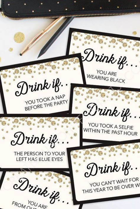 15 Best New Year's Eve Party Ideas - How to Throw a Party for NYE New Years Party Themes, New Year's Eve Party Themes, Fun Party Ideas, New Years Eve Party Ideas Food, New Years Eve Party Ideas Decorations, New Year's Eve Activities, New Years Eve Games, Diy Dessert, Eve Game