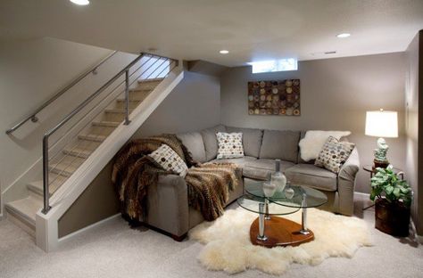 24 Stunning Ideas For Designing a Contemporary Basement Contemporary Basement, French Country Bathroom, Basement Inspiration, Basement Windows, Small Basement, Basement Apartment, Small Basements, Basement Stairs, Basement Makeover