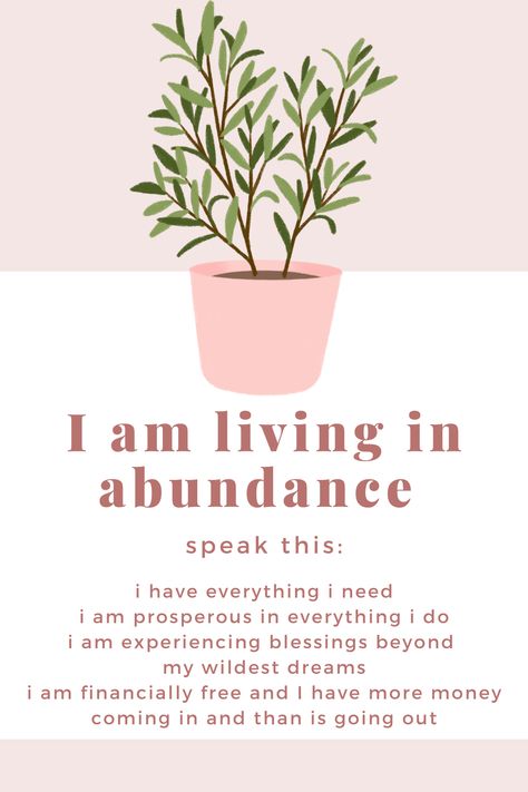 Living In Abundance, Simple Abundance, I Am Abundant, Abundance Meditation, Gardening Affirmations, Abundance And Prosperity Affirmations, I Am Wealthy Affirmations, Prosperity Affirmations Dream Life, Abundance Mindset Affirmations