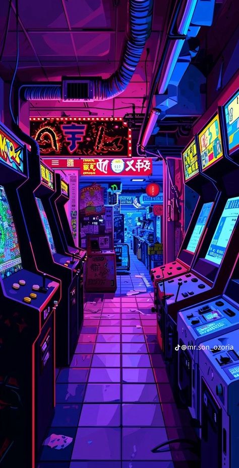 Cyberpunk Pixel Art Wallpaper, Pixel Wallpaper Aesthetic, Pixel Art Aesthetic Wallpaper, Cute Pixel Art Aesthetic, Retrowave Wallpaper, Neon Wallpaper Aesthetic, 32 Bit Pixel Art, Arcade Wallpaper, Neon Cyberpunk Aesthetic