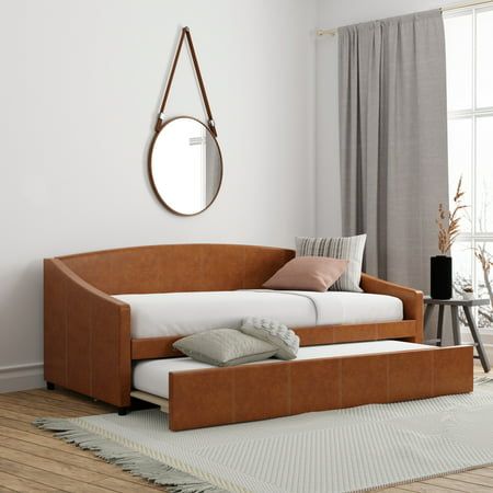 Twin Daybed With Trundle, Twin Daybed, Upholstered Daybed, Office Guest Room, Daybed With Trundle, Inspire Me Home Decor, Up House, Day Bed, Trundle Bed