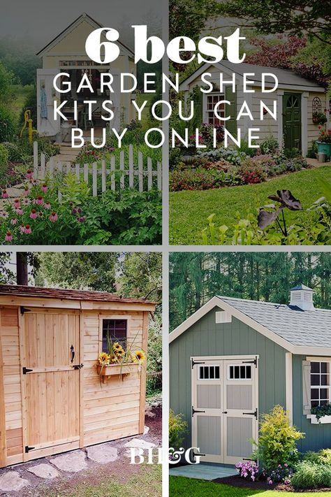 Outdoor Sheds Storage, Outdoor Storage Unit, Cute Outdoor Storage Sheds, Diy Garden Sheds Easy, Painted Storage Shed, Small Garden Shed Ideas Outdoor Storage, Large Garden Shed Ideas, Wooden Garden Shed, Diy Garden Shed Cheap Simple