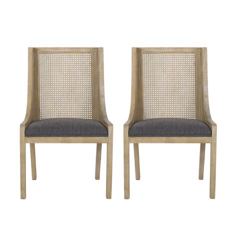 Audri Side Chair Cane Dining Chairs, Cane Webbing, Rustic Inspiration, Rustic Fabric, Dining Chairs Set, Upholstered Fabric, Wood Frames, Furniture Dining Chairs, Weathered Wood