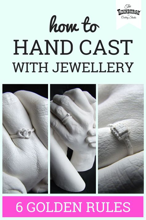 Hand Casting With Jewellery. The Edinburgh Casting Studio give their top tips on how to cast with confidence and achieve incredible detail. Hand Molds Diy Couples, Hand Casting 3 Hands, Couple Hand Sculpture Ideas, Couples Hand Mold Ideas, Couples Hand Casting Ideas, Casting Hands Ideas, Hand Casting Ideas Family Of 3, Hand Molding Ideas For Couples, Hand Mold Ideas