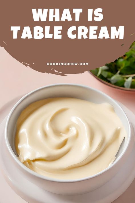 What is table cream? It's a rich and creamy liquid used in cooking and baking. Learn more about this ingredient in this comprehensive FAQ! Recipes With Table Cream, Table Cream Recipes, Creamy Cocktails, Homemade Tables, Cashew Cream, Coffee Ice Cream, Creamy Soup, Fresh Milk, Heavy Whipping Cream