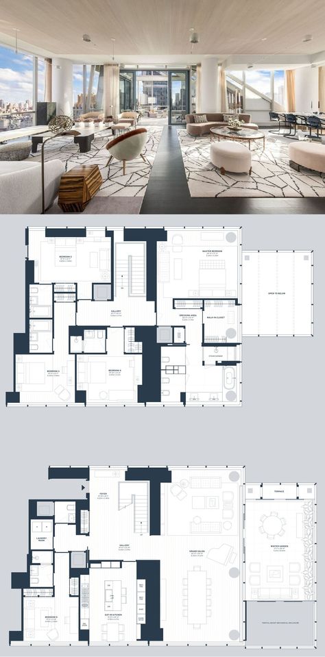 Penthouse Luxury Floor Plans, Luxury Penthouse Plan, Penthouse Layout Floor Plans, Penthouse Floor Plan Luxury, Luxury Penthouse Apartment Floor Plans, Bill Ackman, Penthouse Apartment Floor Plan, Penthouse Layout, Interior Architecture Portfolio