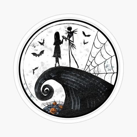 Get my art printed on awesome products. Support me at Redbubble #RBandME: https://www.redbubble.com/i/sticker/Nightmare-Before-Christmas-by-FreebirdDesigns/60600209.JCQM3?asc=u Nightmare Before Christmas Stickers, Button Ideas, Decorate Notebook, The Nightmare Before Christmas, The Nightmare, Halloween Stickers, Coloring Stickers, Christmas Stickers, Jack Skellington