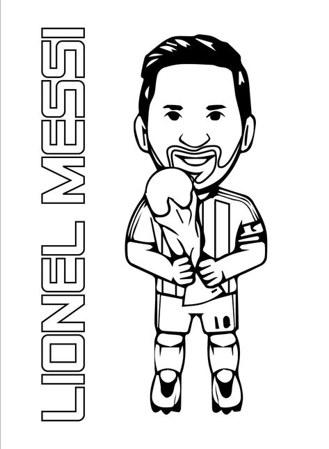 Little Lionel Messi coloring page Messi Coloring Pages, Football Coloring Pages, Paint 3d, Messi Neymar, Preschool Coloring Pages, Monster Inc, Coloring Pages Inspirational, Messi Argentina, Christmas Layouts