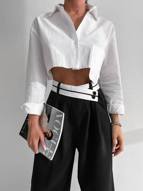 High Waist Pants, Clothing Details, Loose Outfit, Spring Women, Women Pants Casual, Pants Women, High Waisted Trousers, Waist Pants, Outfits Casuales