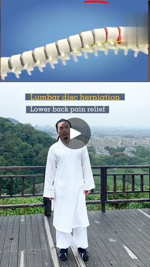 17K views · 1K reactions | Carefully feel the lumbar stretch, reduce the pressure on the lumbar disc, relieve pain.#spine #lowerbackpain #chineseculture #stretching #qigong #fyp #foryou #taichi #wudang | Dangche Xen | Dangche Xen · Original audio Body Practice, Lumbar Disc, Sciatica Relief, Spine Health, Tai Chi, Chinese Culture, Blood Vessels, Blood Circulation, Back Pain