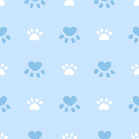 Bluey Backgrounds, Paw Print Wallpaper, Cute Blue Pattern, Pastel Character, Paw Print Background, Cat And Dog Drawing, Paw Background, Paw Wallpaper, Cookie Images