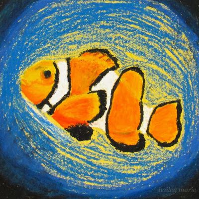 Fish Crayon Drawing, Oil Pastel Animals Easy, Oil Pastel Hand Drawings, Oil Pastel Sea Animals, Fish Oil Pastel Drawing, Oil Pastel Drawing Ideas Easy, Fish Pastel Drawing, Oil Pestal Drawing, Oil Pastel Paintings Easy