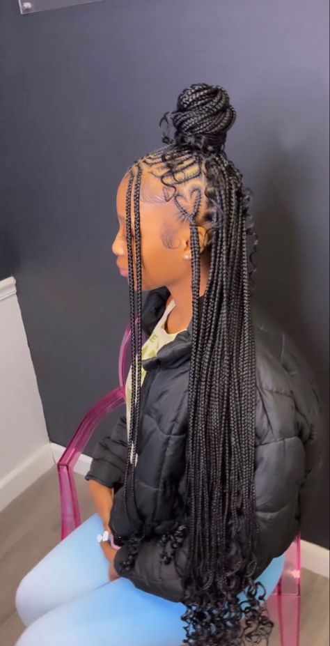 Hairstyles For Back To School Black Braids, Braided Birthday Hairstyles For Black Women, Hairstyle Braids Easy, Cute Black Hairstyles With Weave, Back Too School Hairstyles Braids, Hair Styles For Back To School Braids, Hair Styles For 6th Graders Black, Brads Hair Styles For Black Women, Back Too School Hairstyles