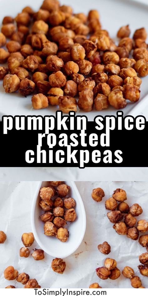 Vegan Roasted Chickpeas, Roasted Chick Peas Recipes Healthy, Fast Snacks, Lite Meals, Healthy Chip Alternative, Crunchy Chickpeas, 2023 Recipes, Pumpkin Spice Recipe, Spiced Chickpeas