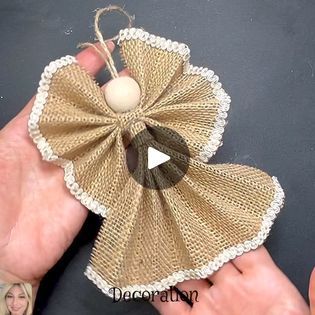 Burlap Angels Diy, Christmas Angles To Make, Burlap Angel Ornaments Diy, Crafts For 9-12, Diy Christmas Angels, Diy Paper Christmas Ornaments, Christmas Angels Diy, Angels Diy, Angel Ornaments Diy