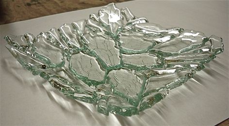 Tempered Glass Dish ~ After - 06 | Another thing you can do … | Flickr Kiln Carving, Ann Brauer, Bottle Slumping, Glass Art Products, Fused Glass Dishes, Fused Glass Wall Art, Fused Glass Bowl, Fused Glass Plates, Fused Glass Artwork