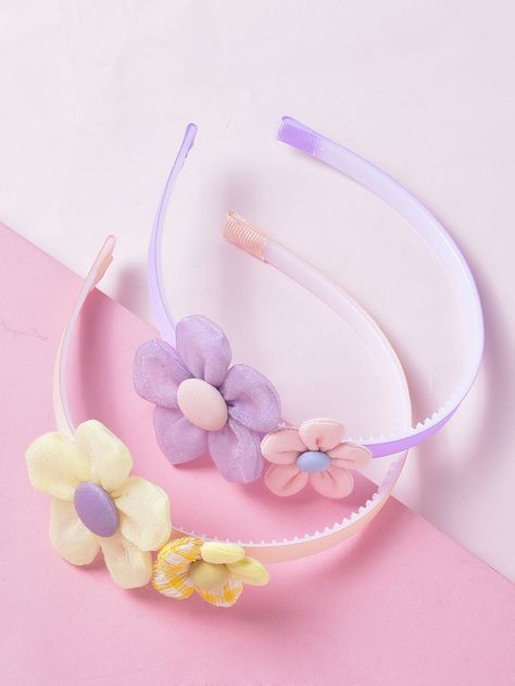 Multicolor Casual   Polyester  Hair Hoop    Kids Accessories Kids Hairband, Space Hair, Hair Bands Diy, Bow Ideas, Kids Head, Girl Accessories, Hair Hoop, Kids Hair, Kids Hair Accessories