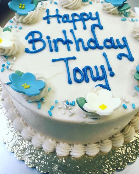 Happy Birthday Tony!! by love.at.first.bite Happy Birthday Anthony, Happy Birthday Tony, Happy Birthday Uncle, Birthday Wishes For Friend, Happy 30th Birthday, Birthday Name, Cake Images, Cake Designs Birthday, Husband Birthday