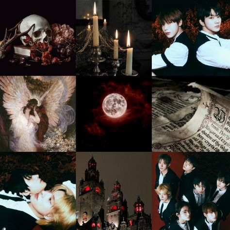 Enhypen Dark Moon Aesthetic, Vampire Moodboard Aesthetic, Enhypen Vampire Aesthetic, Heeseung Vampire, Vampire Boy Aesthetic, Vampire Kpop, Sunghoon Vampire, Vampire Moodboard, Enhypen Moodboard