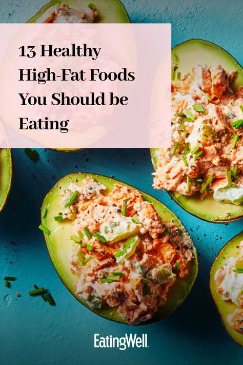 That's right, not all fat is bad for you. Eating fats are a part of a healthy and balance diet. Here are 13 high-fat foods you should add to your diet, and why. What Does A Healthy Diet Look Like, Healthy Fats Meals, What Are Healthy Fats, Natural Fats Foods, Healthy Fats List Clean Eating, Food Combinations For Fat Loss, Good Fats To Eat List, Healthy Fats Food, Healthy Fat Snacks