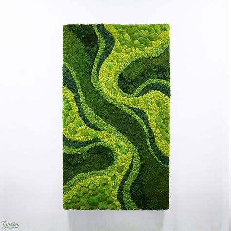 Green Wallscapes, moss wall, green wall, plant wall, living wall, plant design, moss art, interior design, organic design Moss Wall Design, Mall Wall, Wall Vertical Garden, Moss Paint, Moss Wall Decor, Tufting Diy, Moss Decor, Wood Signs Sayings, Moss Wall Art