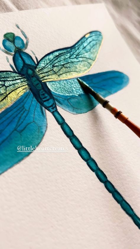 Butterfly love!! 💕 🦋 Fantasy! ✨️ 🧚‍♀️ . . . Metallic watercolor: @skrim_watercolors Brush: @kumgermany & Montemarte Paper: @cansonusa… | Instagram