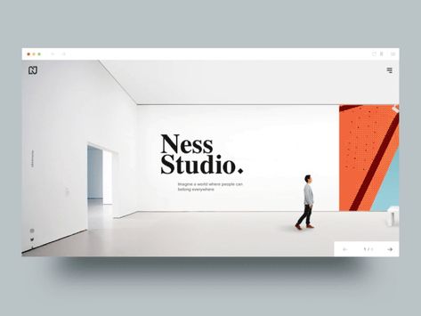 Gallery Website Concept by Minh Pham ✪ Wave Web Design, Parallax Scrolling Website, Website Scroll Animation, Gallery Page Design, Website Gallery Design, Gallery Ui Design, Gallery Website Design, Website Design Animation, Animation Website