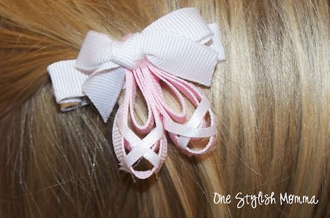 Ballet Shoes Ribbon Sculptures Hair Bows Tutorials Ballet Crafts, Shoes Ribbon, Ballet Classes, Ribbon Sculptures, Make It Monday, Hair Bow Tutorial, Bows Diy Ribbon, Ribbon Sculpture, Bow Headband Hairstyles