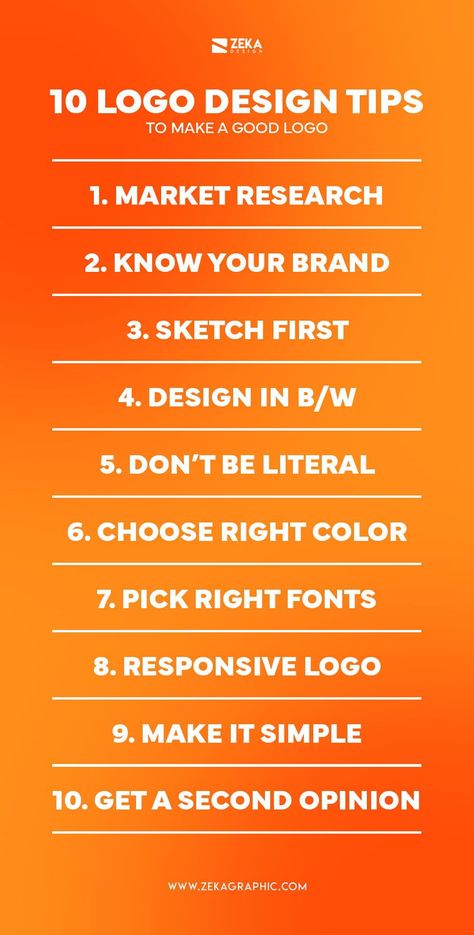 Are you a beginner graphic designer and want to know how to make a good logo design? Follow these 10 design tips an make your logo more appealing, you can read more about these tips on the full article! Logo design tips and graphic design resources #design #branding #infographic #logo Beginner Graphic Design, Logo Design Rules, Art Business Logo, Graphic Design Basics, 10 Logo Design, Innovative Branding, Logo Design Marketing, Personal Branding Logo Design, Logo Design Infographic