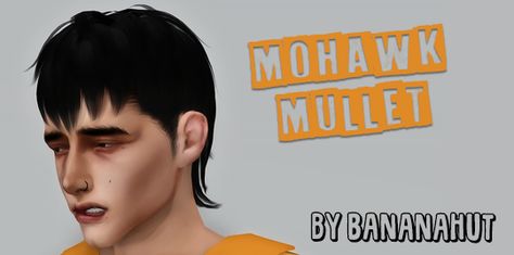 Custom Thumbnail 20 Swatches Not Compatible with Hats DOWNLOAD Recolours allowed but do not include mesh please <3 Sims 4 Hair Male, Short Mullet, Mohawk Mullet, Sims 3 Cc Finds, Sims 4 Anime, Short Dark Hair, Sims 4 Download, Pelo Sims, Free Sims