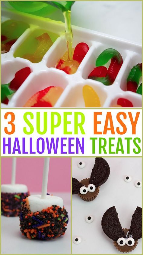 Halloween Decorations Party Food, Easy Diy Halloween Treats, Halloween Munchies, Halloween Cooking, Halloween Eats, Diy Halloween Food, Halloween Treats To Make, Easy Halloween Snacks, Halloween Party Drinks