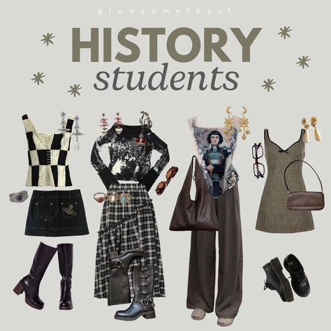 💫 university students part 3 🌟 • comment your major! (ill only consider it if you follow me tho) • fc: 118k date: october 11th • tags: #glowyamethyst #moodboard #moodboards #history #economics #teaching #medicine Economics Aesthetic, Outfits Moodboard, History University, Outfit Collages, Pinterest Wardrobe, Outfit Aesthetics, Academia Style, Outfit Collage, Aesthetic Things