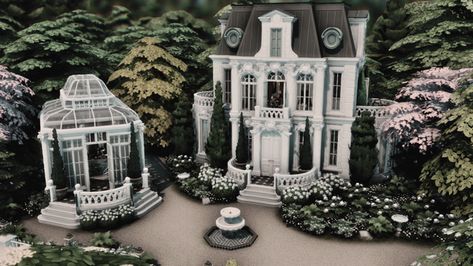 le petit château | Patreon Small French Chateau Floor Plans, Sims 4 Chateau Build, Sims 4 French Chateau, Sims Chateau, Sims 4 Market, Sims 4 Chateau, French Chateau Floor Plans, Small French Chateau, Sims 4 Windenburg