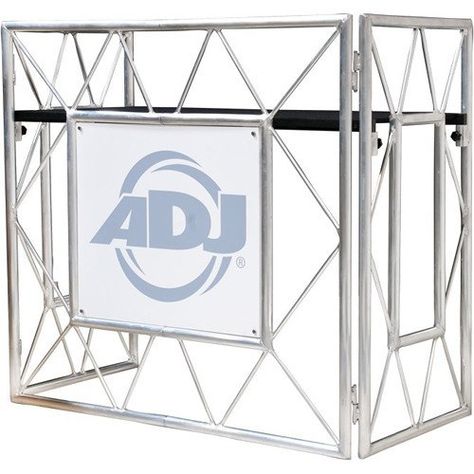 American DJ Pro Event Table II | KPODJ Sound Technician, Dj Stand, Dj Table, Music Stands, Dj Pro, Professional Dj, Dj Setup, Dj Booth, Music Stand