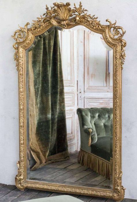 Decorative Bathroom Mirrors, French Baroque, Ornate Mirror, 19th Century Style, Beautiful Mirrors, Framed Mirror, Baroque Style, Vintage Mirror, French Decor