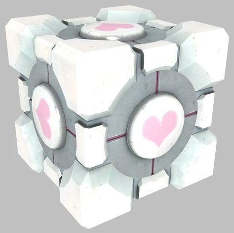 Aperture Science Weighted Storage Cube | Half-Life Wiki | Fandom Companion Cube, Aperture Science, Science Labs, Portal 2, Storage Cube, Cute Pokemon Pictures, Cute Cuts, Pokemon Pictures, First Game