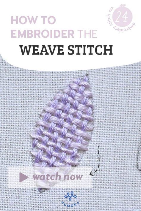 Weaving Stitch Embroidery, Weaving Stitch Embroidery Design, Woven Embroidery Stitches, Woven Stitch Embroidery, Basket Weave Stitch, Basket Stitch Embroidery, How To Do Woven Wheel Stitch, Waffle Embroidery, Woven Wheel Stitch Embroidery