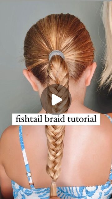 Audrey McClelland on Instagram: "FISHTAIL BRAID TUTORIAL ❤️ I’m asked about this hair tutorial all the time, so I love to share this one! Here is a simple fishtail braid hair tutorial for you to try. This is such a pretty and easy braid to do!  . I share all of the hair products that we love and use in my stories and in my highlights. Feel free to ask me any questions that you might have!  . #hairdo #braidideas #braidinspo #braidinspiration #braid #simplehairstyles #simplehair #simplehairstyle #easyhairstyles #easyhairstyle #easyhairstylesforgirls #cutehairstyles #cutehair #hairvideo #hairideas #hairinspo #hairinspiration #hairvideos #hairidea #schoolhairstyles #schoolhair #hairstyles #hair #hairstyle #hairtutorial #hairtutorials #fishtailbraid" Fishtail Braid With Ponytail, Fun Easy Braided Hairstyles, French Braiding Hairstyles, Braid Simple Hairstyles, Mermaid Tail Hairstyle, How To Fish Tail Braid Your Own Hair, Fish Braids Hairstyles, How To Do Fish Tail Braids, Fishtail Braid How To Step By Step