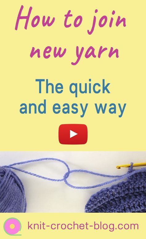 Crochet Joining, Join Yarn, Crochet Hacks, Knitted Stitches, Joining Yarn, Change Colors In Crochet, Tutorial Knitting, Magic Knot, Crochet Beautiful