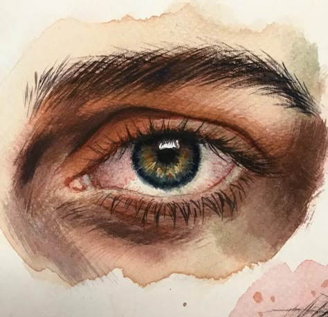 Watercolour Eye, Pop Art Inspiration, Eyes Never Lie, Watercolor Eyes, Makeup Brushes Guide, Eye Sketch, Flower Painting Canvas, Eye Painting, Beauty Art Drawings