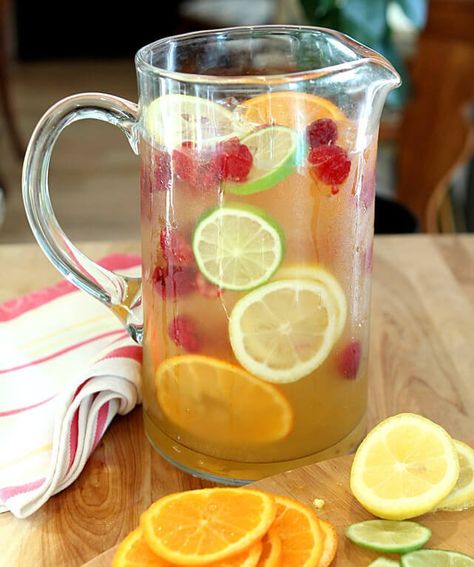 Easy Fancy Cocktails, Limoncello Sangria, Prosecco Sangria, Limoncello Cocktail, Citrus Sangria, Brunch Punch, Image Slider, Sangria Cocktail, Raspberry Vodka