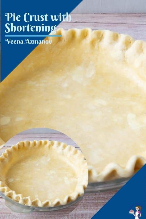 Pie Crust With Shortening, Single Pie Crust Recipe, Pate Brisee Recipe, Double Pie Crust, Butter Pie Crust, Flaky Pie Crust Recipe, All Butter Pie Crust, Homemade Pie Crust, Homemade Pie Crust Recipe