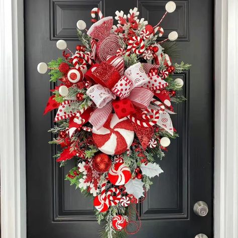 PRICES MAY VARY. Durable Materials:It is made of high-quality plastic and pine cones material.it is not easy to break or fade, it can be used for a long time Merry Christmas Door Sign: Featuring welcome print and green branches,this Christmas door sign also contains many classic Christmas elements,They are colorful and can help create a strong Christmas atmosphere Widely Used : You can hang these Christmas doors on the Christmas tree, window, fireplace, wall, front door, garden, fence or door of Cane Door, Christmas Door Hangings, Large Christmas Wreath, Wreath Kit, Candy Wreath, Teardrop Swag, Christmas Wreaths & Garlands, Candy Cane Wreath, Hanger Wreath