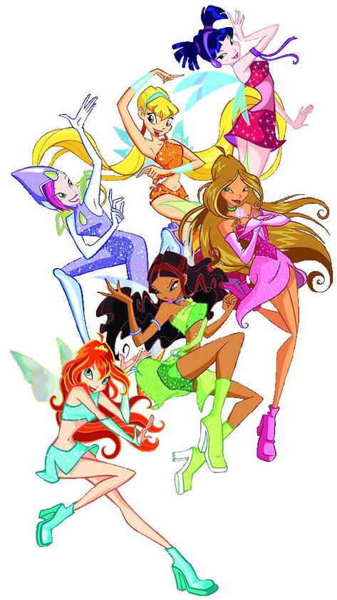 THIS GIRLS ARE AMAZING! I start watching the series with 4 years old and when the put it again, when I was 11, I watched it too! Winx Club Group, Winx Characters, Klub Winx, Les Winx, Bloom Winx Club, Powerpuff Girl, Halloween Inspo, House Diy, Cute Fit