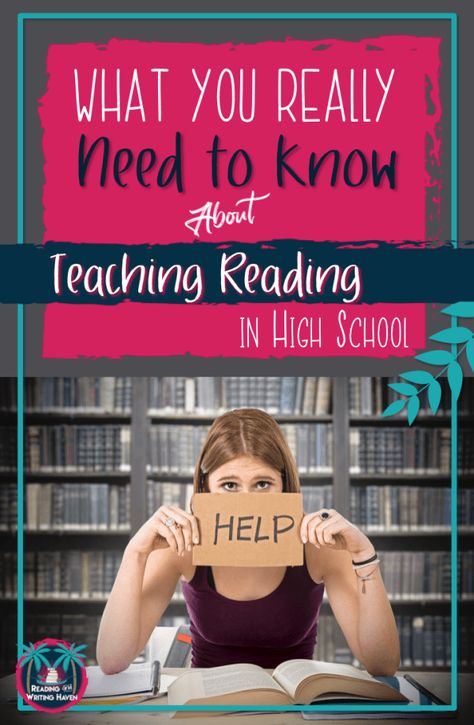 How To Teach Reading, High School Help, High School Reading, Teaching High School English, Teach Reading, Secondary Classroom, Secondary Teacher, High School Ela, Middle School Reading